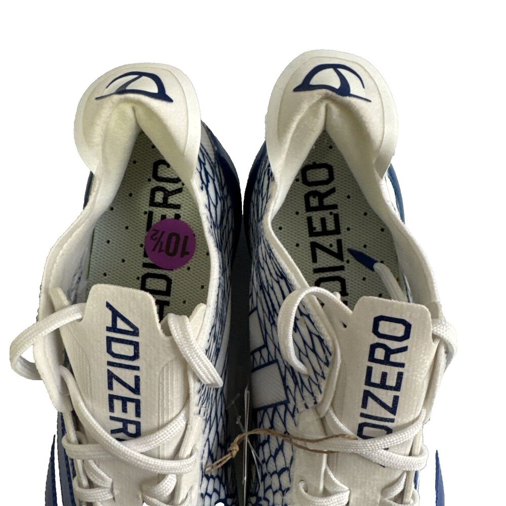 Adidas Adizero Electric II Football Cleats Blue White IH8569 Men’s Size 10.5 - Picture 6 of 14